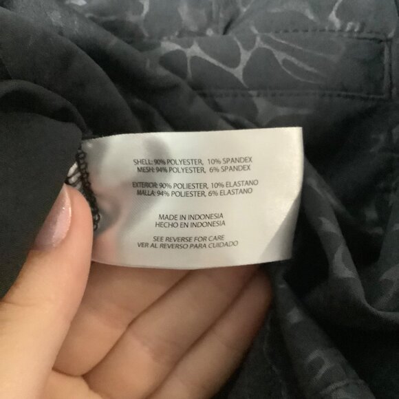 Orvis Embossed Travel Pull On Active Skort Skirt Black Floral Women XL Pockets - Picture 5 of 12